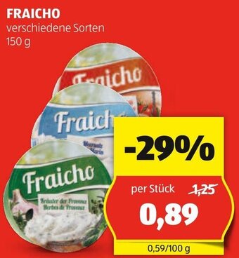 Hofer FRAICHO verschiedene Sorten 150 g Angebot