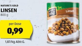 Hofer NATURE'S GOLD LINSEN 800 g Angebot