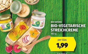 Hofer BIO NATURA BIO-VEGETARISCHE STREICHCREME 180 g Angebot