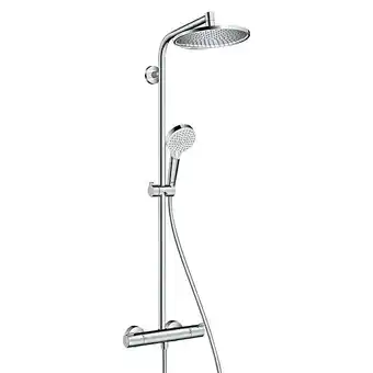 Bauhaus Hansgrohe crometta duschsystem showerpipe crometta s 240 (mit thermostatarmatur, lochabstand: 103,4 cm, anzahl strahlarten: 2 Angebot