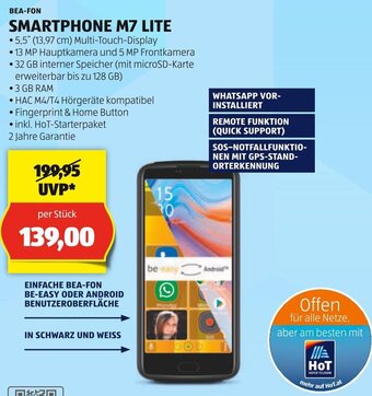 Hofer BEA-FON SMARTPHONE M7 LITE Angebot