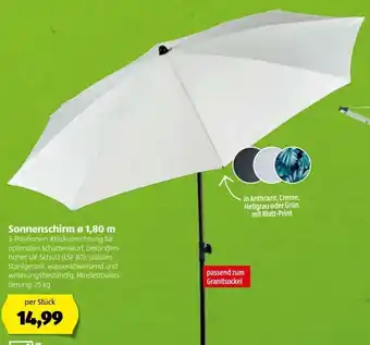 Hofer Sonnenschirm Ø 1,80 m Angebot