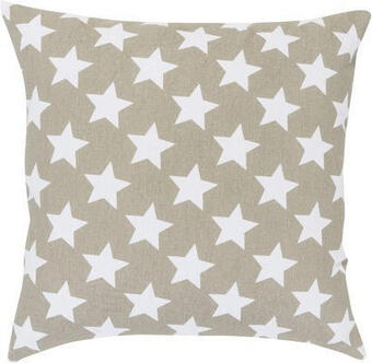 Hornbach Dekokissen stars allover braun weiß 45x45 cm Angebot