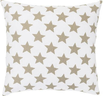 Hornbach Dekokissen stars allover weiß braun 45x45 cm Angebot