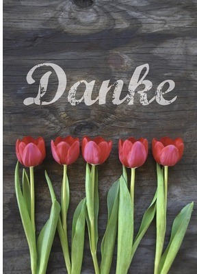 Hornbach Postkarte danke tulpen 14,8x10,5 cm Angebot
