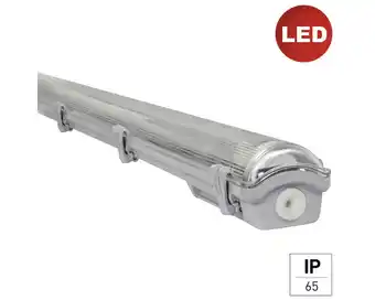 Hornbach Led feuchtraum wannenleuchte e2 classic m 1x18 w ip65 grau Angebot
