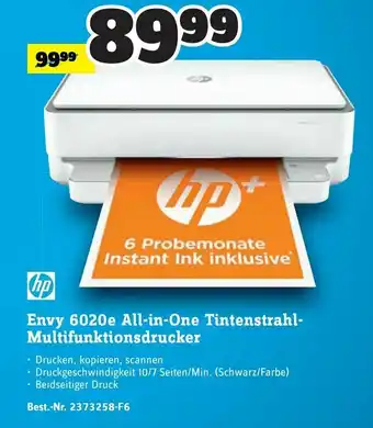 Conrad HP Envy 6020e All-in-One Tintenstrahl Multifunktionsdrucker Angebot