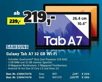 Conrad Samsung Galaxy Tab A7 32 GB Wi-Fi Angebot