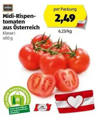 Hofer Misi-Rispin Tomaten Aus Österreich 400g Angebot