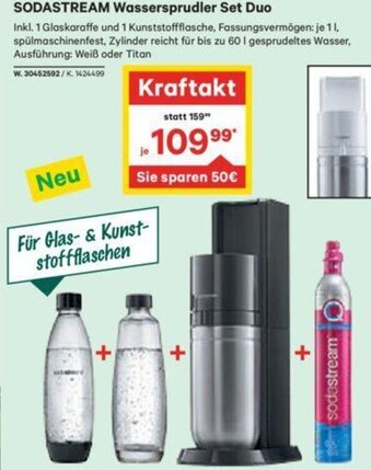 Lagerhaus Sodastream Wassersprudler Set Duo Angebot