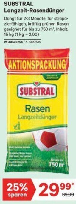 Lagerhaus Substral Langzeit-Rasendünger Angebot