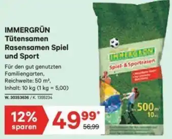 Lagerhaus Immergrün Tütensamen Rasensamen Spiel Und Sport Angebot