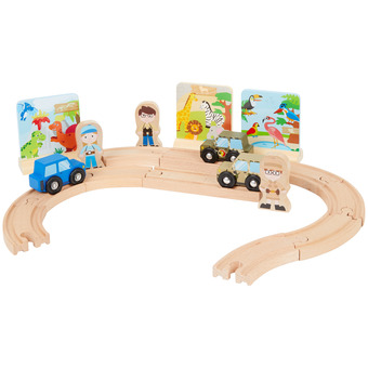 Action Mini matters verkehrsset aus holz Angebot