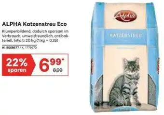 Lagerhaus Alpha Katzenstreu Eco Angebot