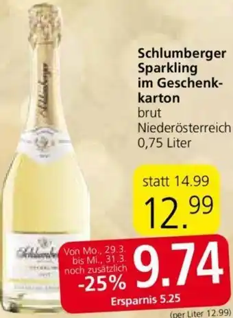 Spar Schlumberger Sparkling Im Geschenk-Karton Angebot