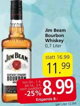 Spar Jim Beam Bourbon Whisky Angebot