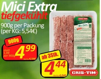 Wurstico Mici Extra tiefgekühlt 900g per Packung Angebot