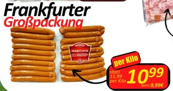 Wurstico Frankfurter Großpackung per Kilo Angebot