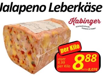 Wurstico Jalapeno Leberkäse per Kilo Angebot