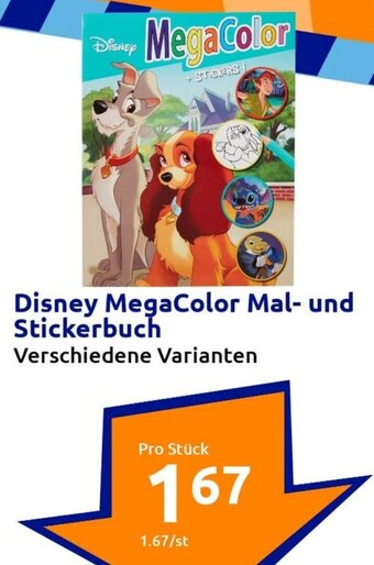 Action Disney MegaColor Mal- und Stickerbuch Angebot
