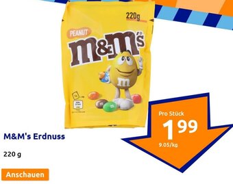 Action M&M's Erdnuss 220 g Angebot