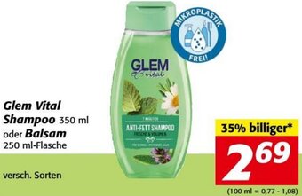 Nah&Frisch Glem Vital Shampoo 350 ml oder Balsam 250 ml-Flasche Angebot