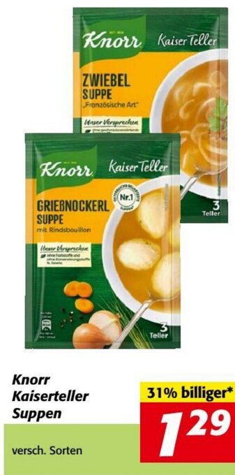 Nah&Frisch Knorr Kaiserteller Suppen Angebot