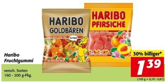 Nah&Frisch Haribo Fruchtgummi versch. Sorten 160 - 200 g-Pkg. Angebot
