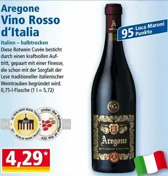 Norma Aregone Vino Rosso D'Italia Angebot