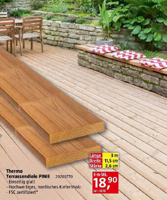 Bauhaus Thermo Terrassendiele PINIE Angebot