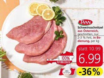 Spar Taw Schweinsschnitzel Per Kg Angebot