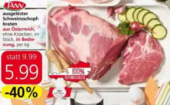 Spar Taw Ausgelöster Schweinsschopfbraten Angebot
