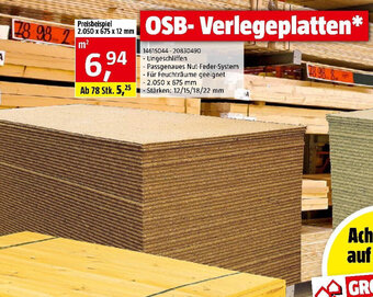 Bauhaus OSB-Verlegeplatten Angebot