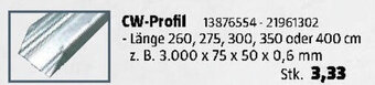 Bauhaus CW-Profil Angebot