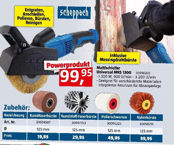 Bauhaus Scheppach Multischleifer Universal MRS 1300 Angebot