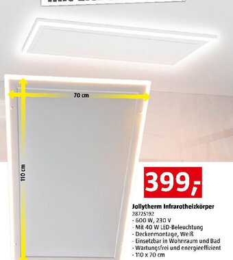 Bauhaus Jollytherm Infrarotheizkörper Angebot