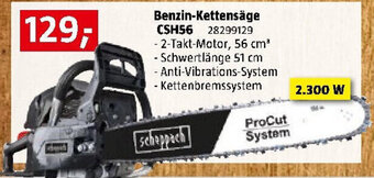 Bauhaus Benzin-Kettensäge CSH56 Angebot