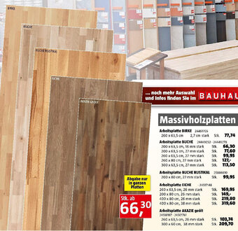 Bauhaus Arbeitsplatte Buche Angebot