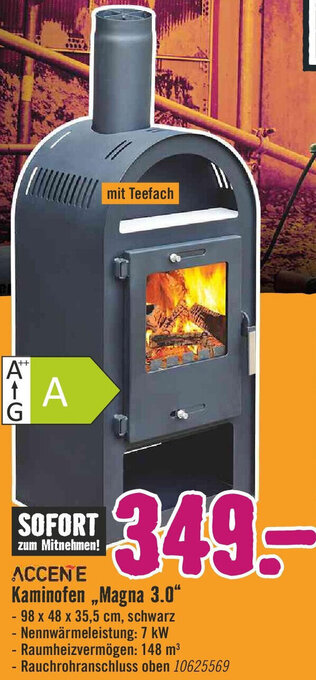 Hornbach ACCENE Kaminofen ,,Magna 3.0" Angebot