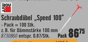 Hornbach Schraubdübel ,,Speed 100" Angebot