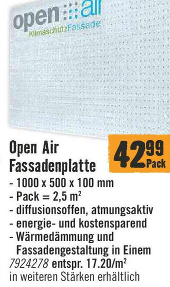 Hornbach Open Air Fassadenplatte Angebot