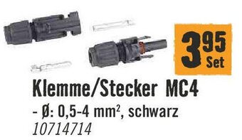 Hornbach Klemme/Stecker MC4 Angebot
