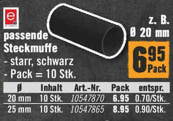 Hornbach passende Steckmuffe Angebot