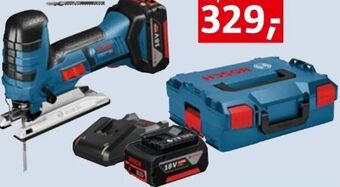Bauhaus Professional ampshare akku-stichsäge gst 18 v-li l-boxx Angebot