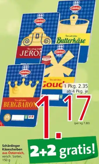 Spar Schärdinger Käsescheiben 150g Angebot