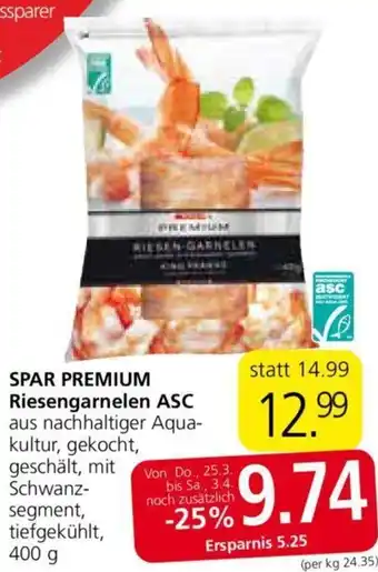 Spar Riesengarnelen Asc 400g Angebot