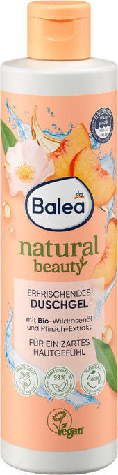 dm Balea erfrischendes duschgel mit bio-wildrosenöl und pfirsich-extrakt Angebot