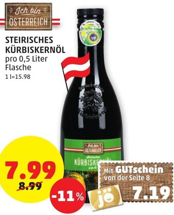 PENNY Steirisches Kürbiskernöl Angebot