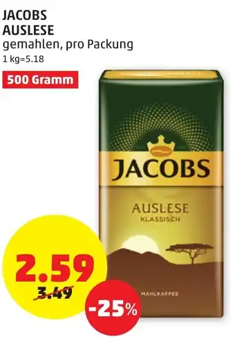 PENNY Jacobs Auslese 500 Gramm Angebot