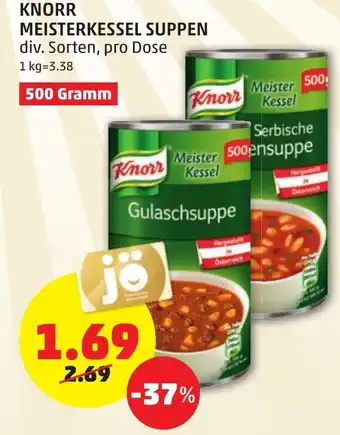 PENNY Knorr Meisterkessel Suppen 500 Gramm Angebot